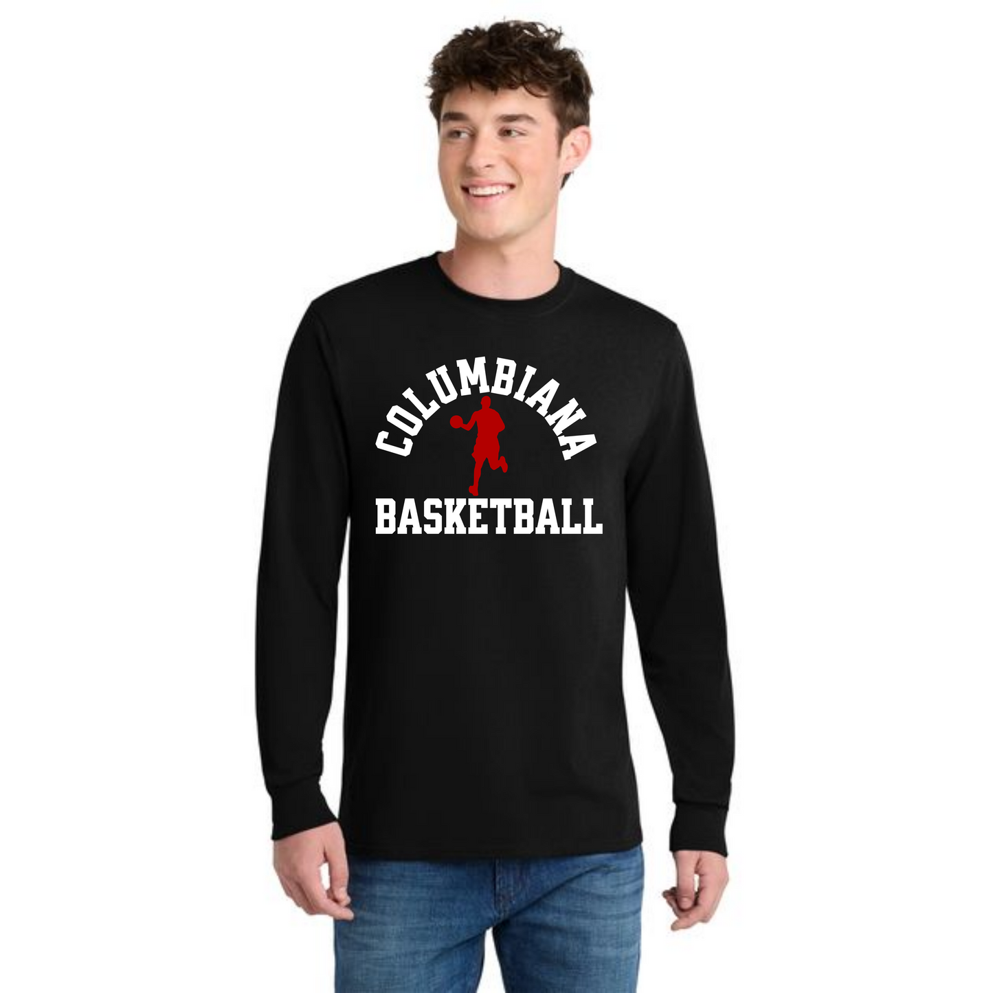 Columbiana Clippers Basketball PC55LS Port & Company® Long Sleeve Core Blend Tee 10