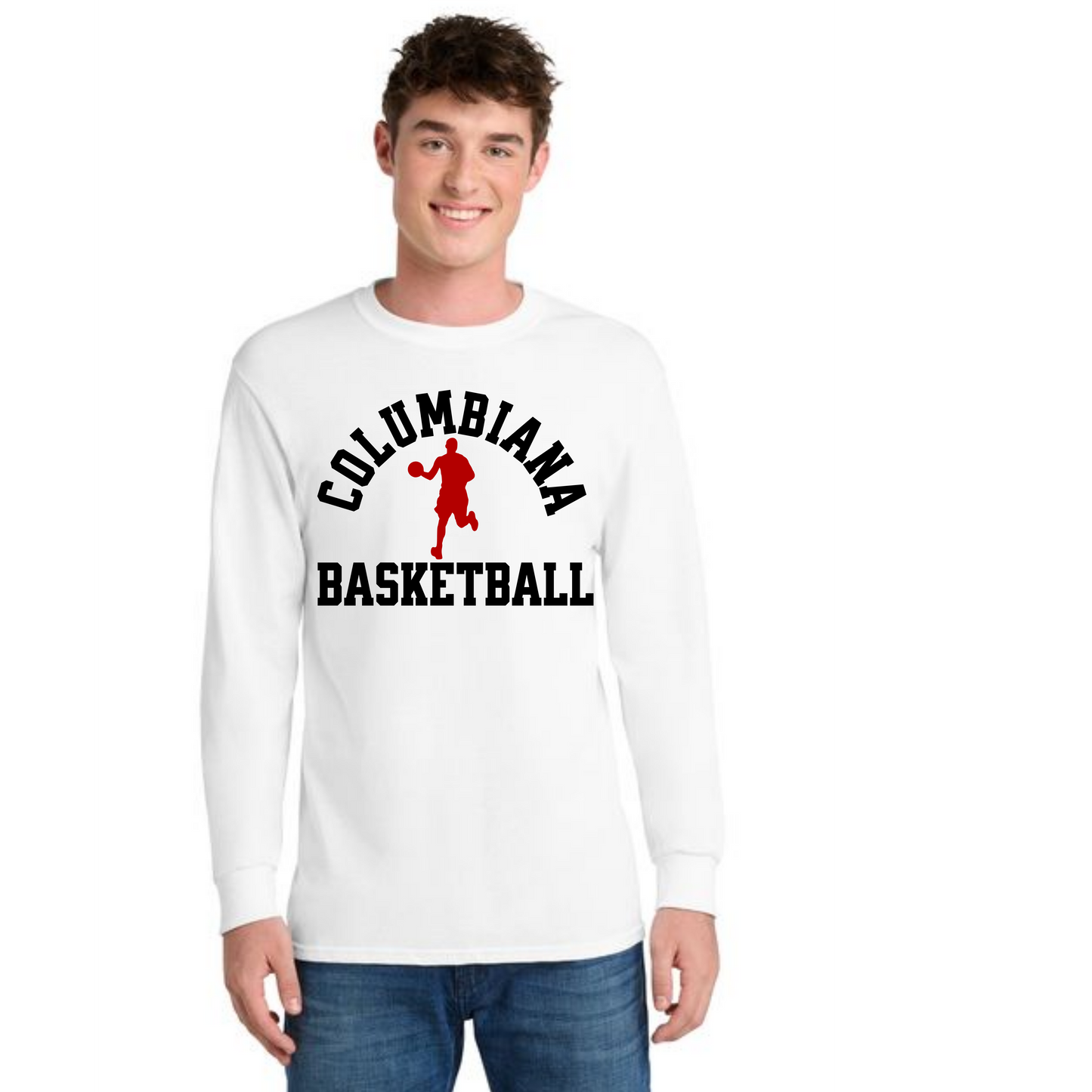 Columbiana Clippers Basketball PC55LS Port & Company® Long Sleeve Core Blend Tee 10