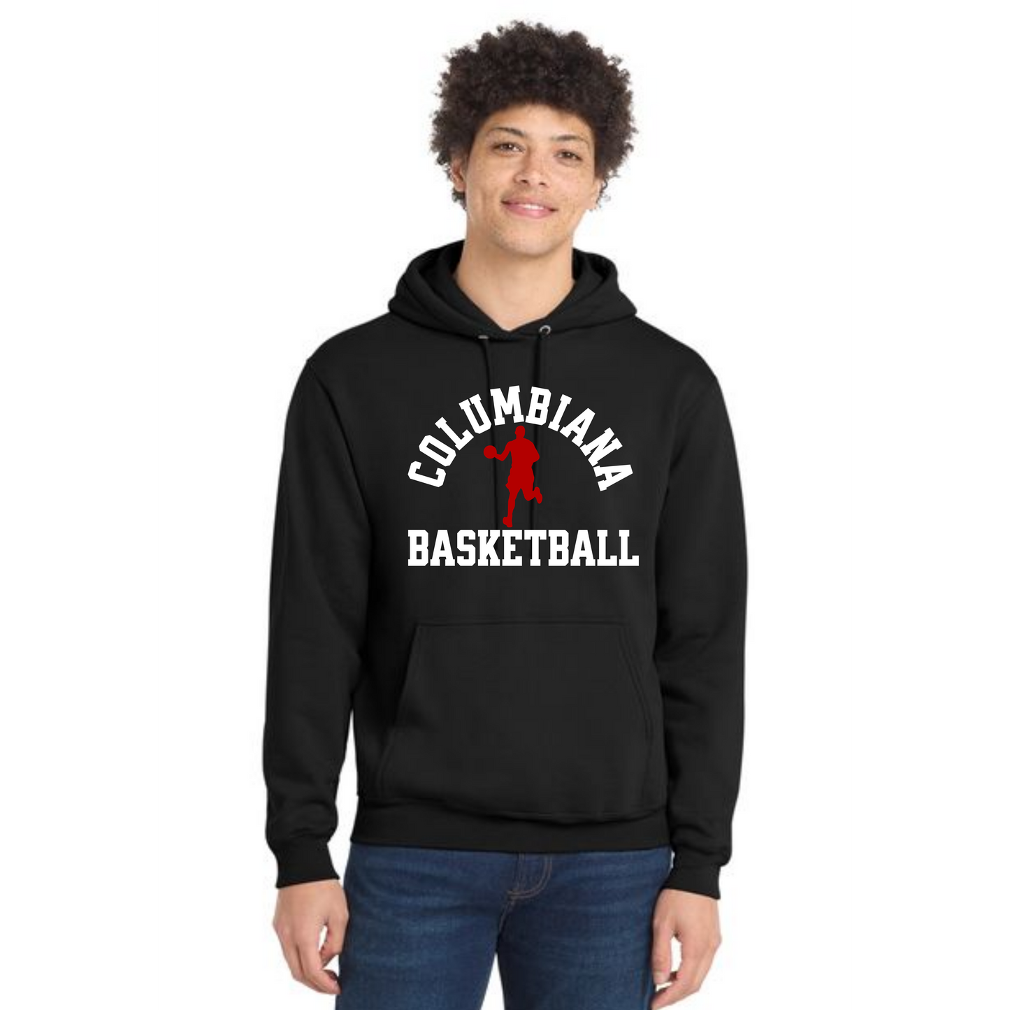 Columbiana Clippers Basketball PC78H Port & Company® Core Fleece Pullover Hooded Sweatshirt 10