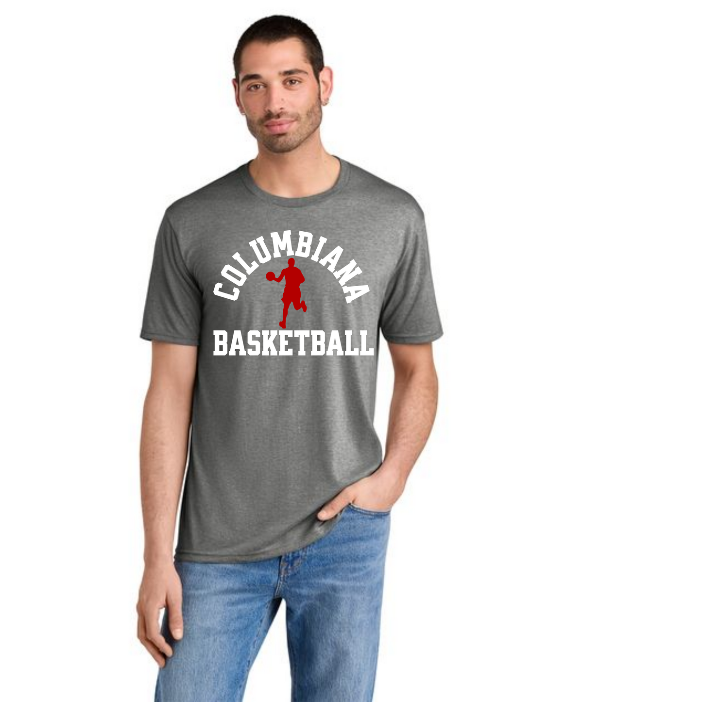 Columbiana Clippers Basketball PC55 Port & Company® Core Blend Tee 10