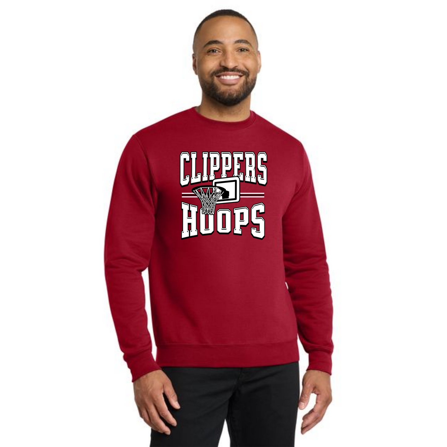 Columbiana Clippers Basketball PC78 Port & Company® Core Fleece Crewneck Sweatshirt 11