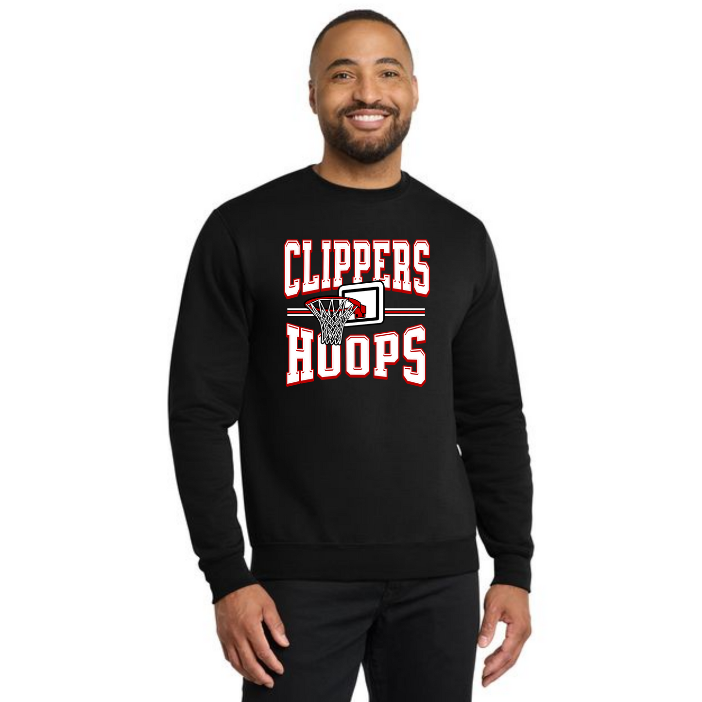 Columbiana Clippers Basketball PC78 Port & Company® Core Fleece Crewneck Sweatshirt 11