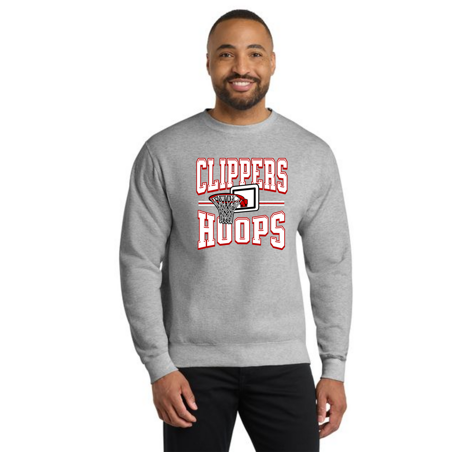 Columbiana Clippers Basketball PC78 Port & Company® Core Fleece Crewneck Sweatshirt 11