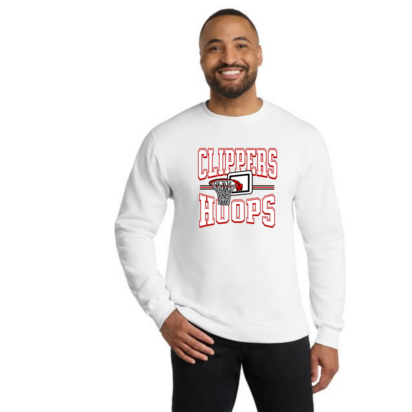 Columbiana Clippers Basketball PC78 Port & Company® Core Fleece Crewneck Sweatshirt 11