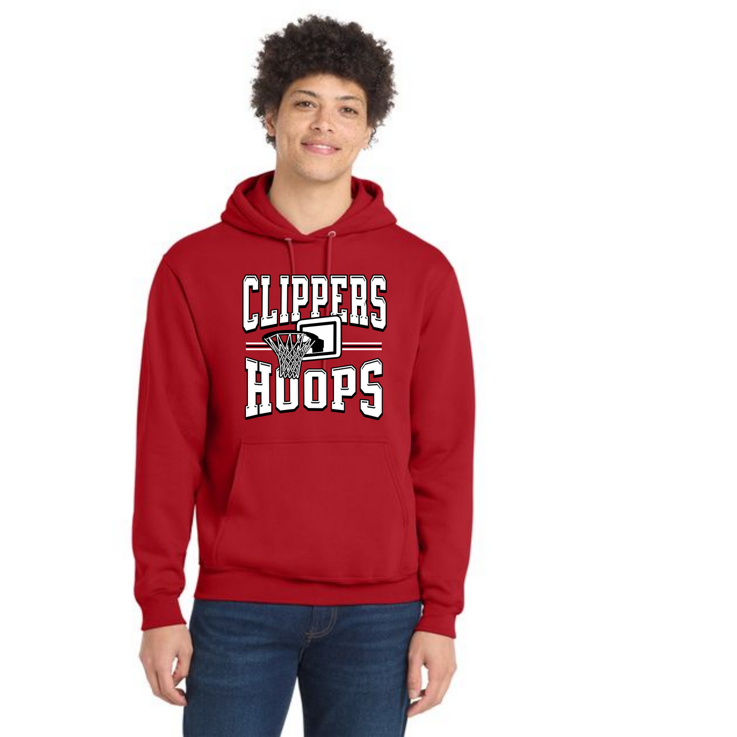 Columbiana Clippers Basketball PC78H Port & Company® Core Fleece Pullover Hooded Sweatshirt 11