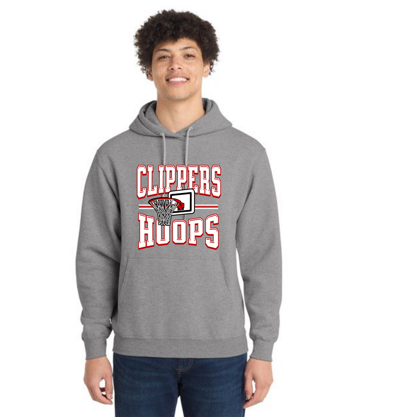 Columbiana Clippers Basketball PC78H Port & Company® Core Fleece Pullover Hooded Sweatshirt 11
