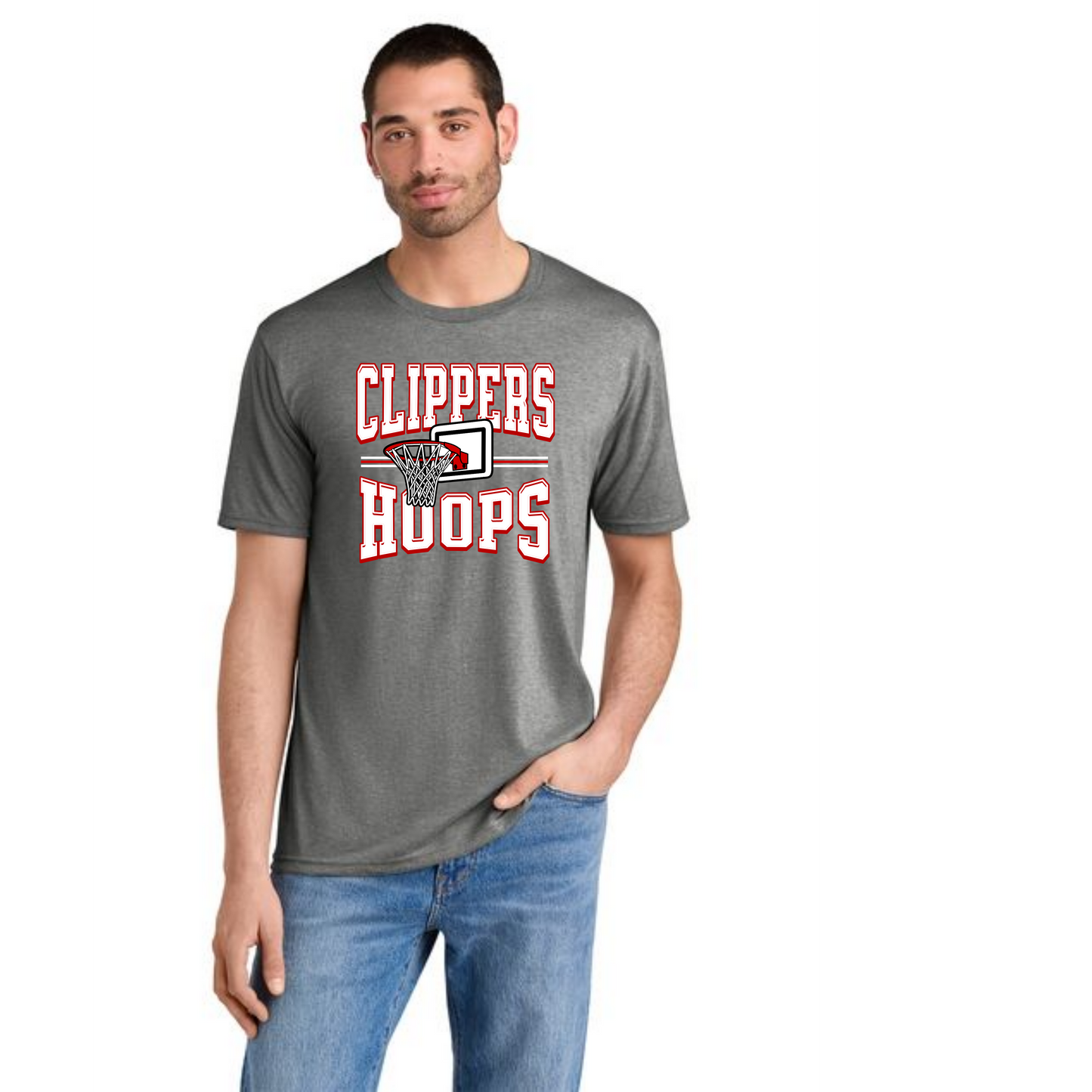 Columbiana Clippers Basketball PC55 Port & Company® Core Blend Tee 11