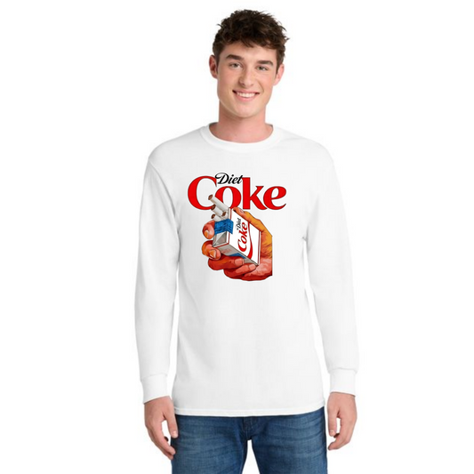 DIET COKE CIG PC55LS Port & Company® Long Sleeve Core Blend Tee 1