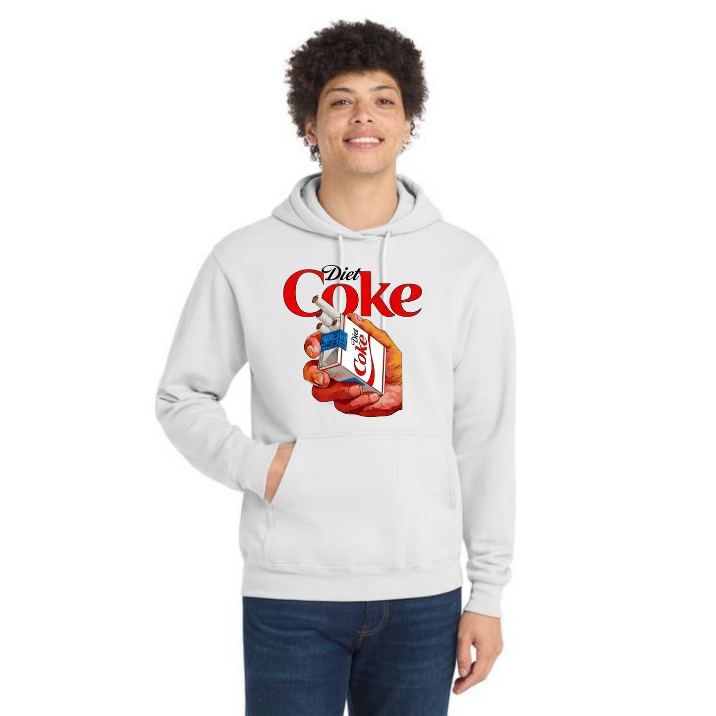 DIET COKE CIG PC78H Port & Company® Core Fleece Pullover Hooded Sweatshirt 1