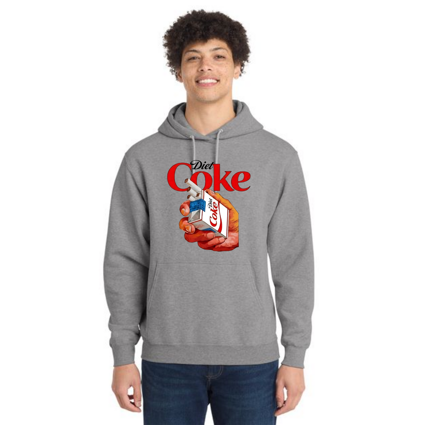 DIET COKE CIG PC78H Port & Company® Core Fleece Pullover Hooded Sweatshirt 1