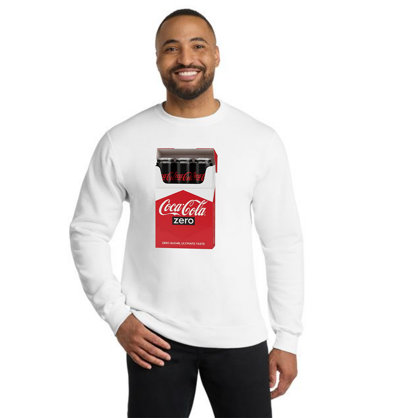 DIET COKE CIG PC78 Port & Company® Core Fleece Crewneck Sweatshirt 3