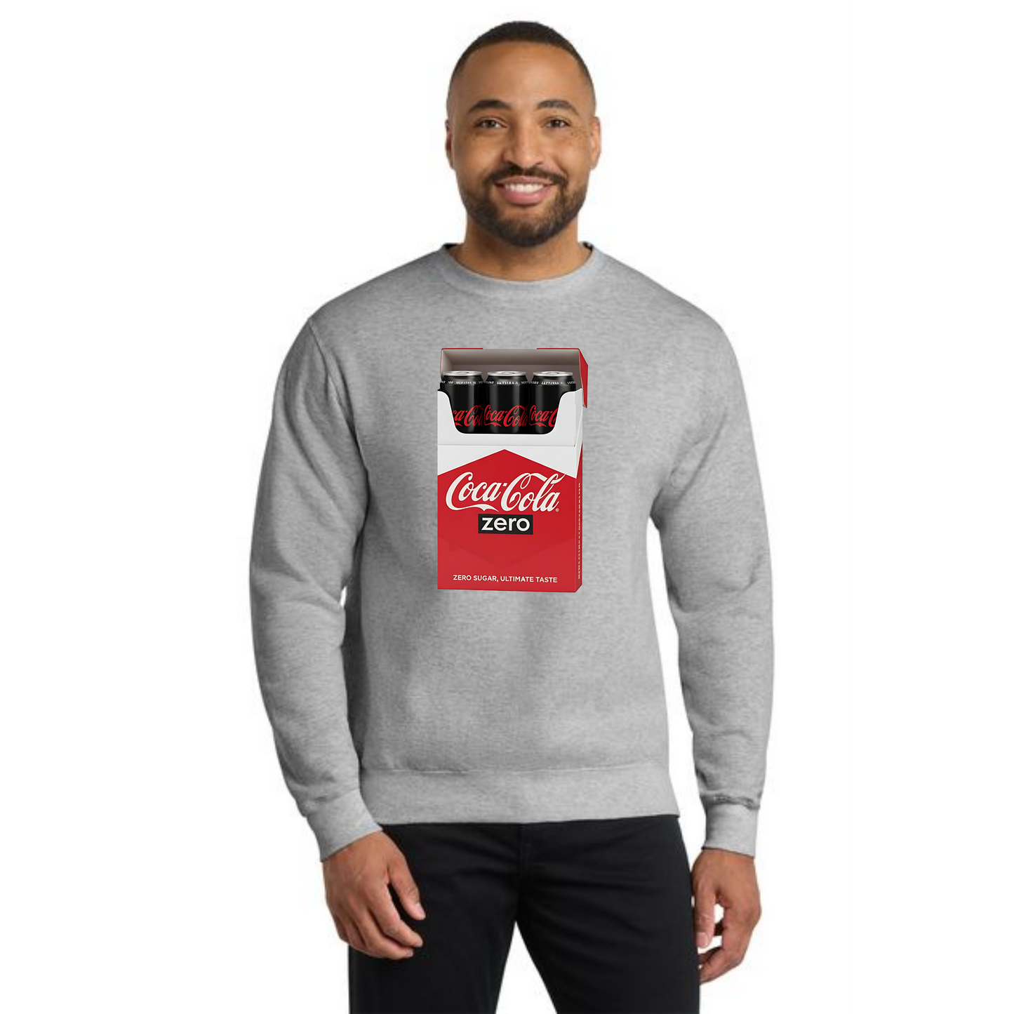DIET COKE CIG PC78 Port & Company® Core Fleece Crewneck Sweatshirt 3