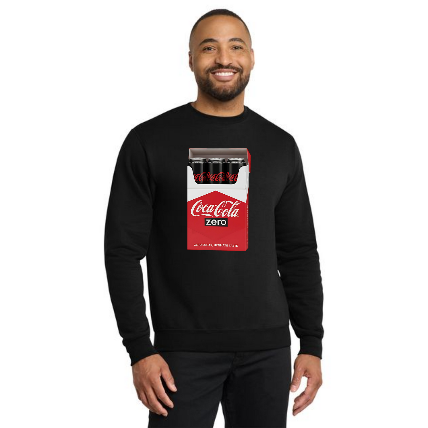 DIET COKE CIG PC78 Port & Company® Core Fleece Crewneck Sweatshirt 3