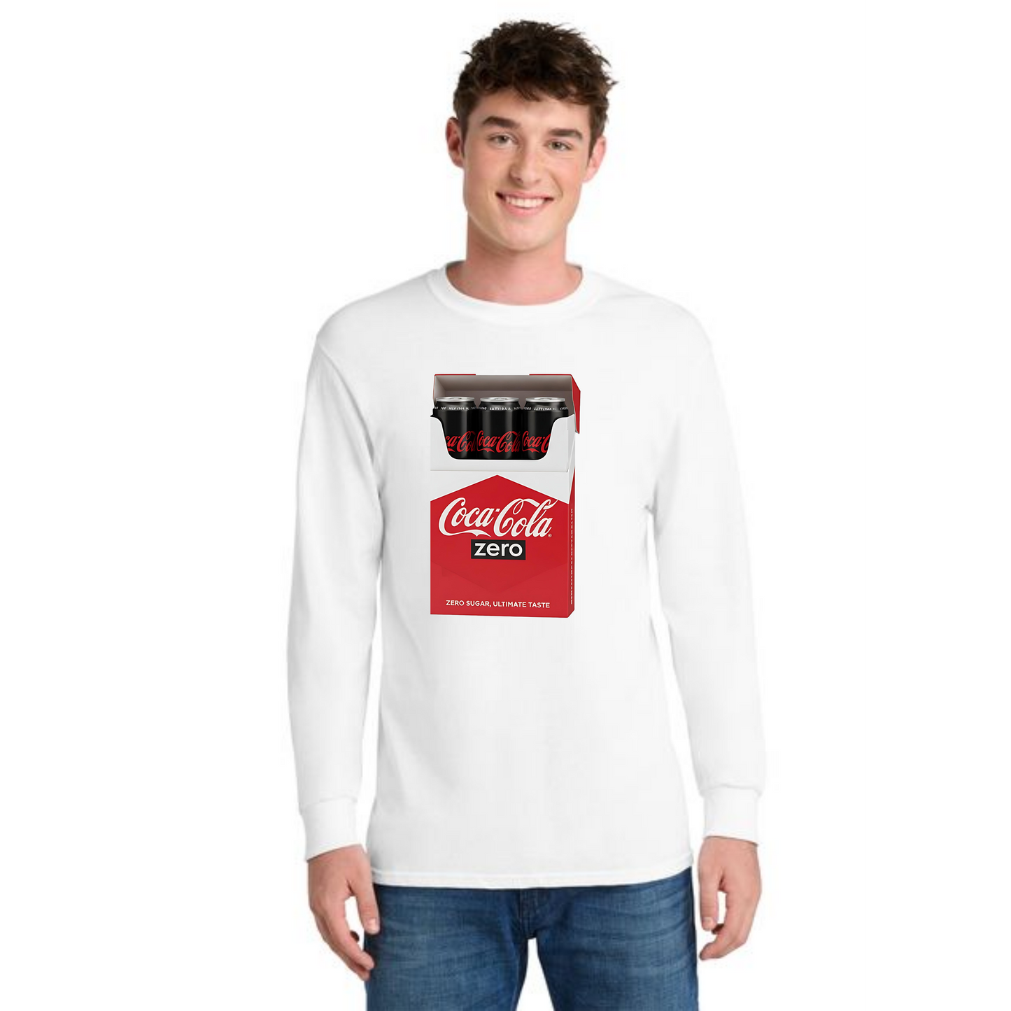DIET COKE CIG PC55LS Port & Company® Long Sleeve Core Blend Tee 3