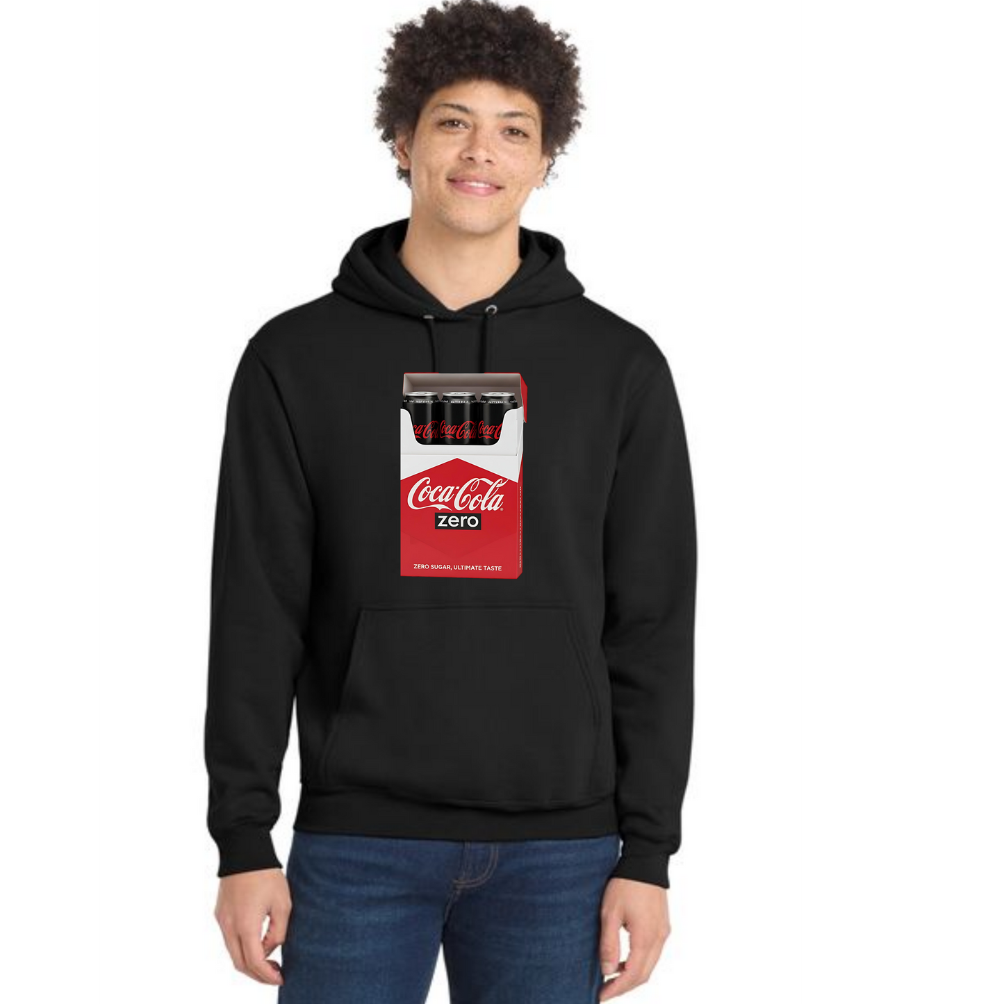 DIET COKE CIG PC78H Port & Company® Core Fleece Pullover Hooded Sweatshirt 3