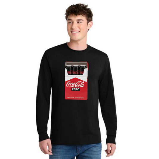 DIET COKE CIG PC55LS Port & Company® Long Sleeve Core Blend Tee 3