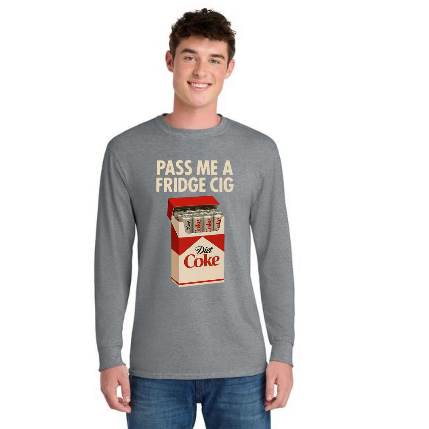 DIET COKE CIG PC55LS Port & Company® Long Sleeve Core Blend Tee 4