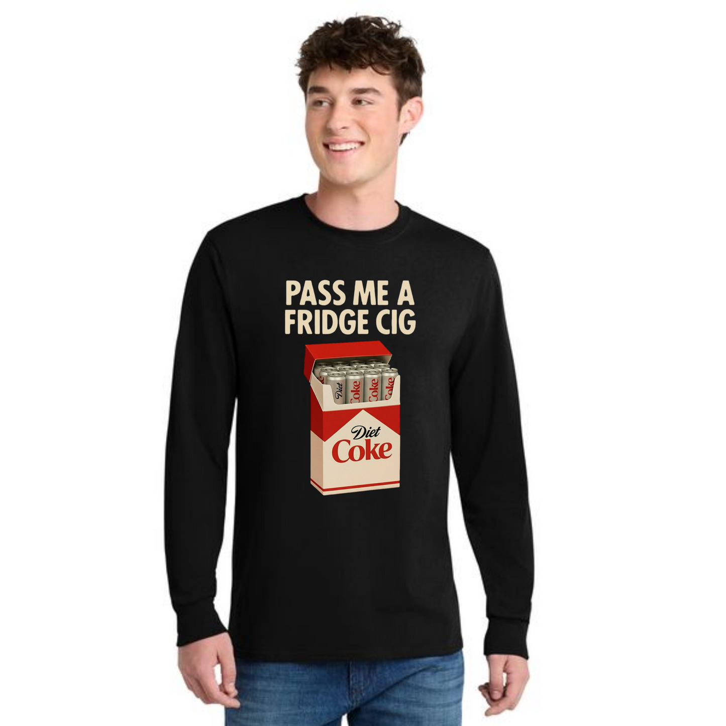 DIET COKE CIG PC55LS Port & Company® Long Sleeve Core Blend Tee 4