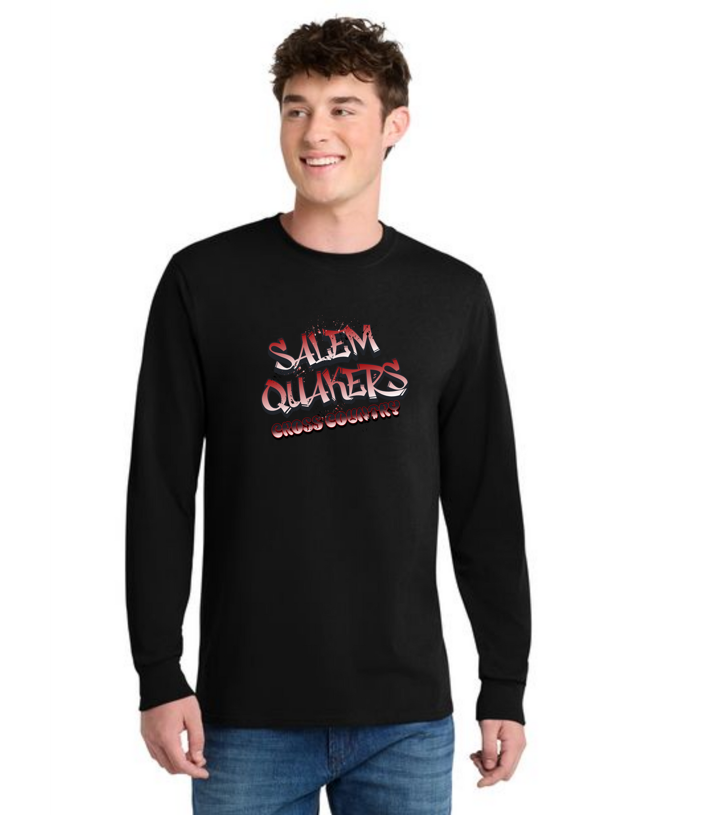 SALEM QUAKERS CROSS COUNTRY PC54LS Port & Company® Long Sleeve Core Cotton Tee 5