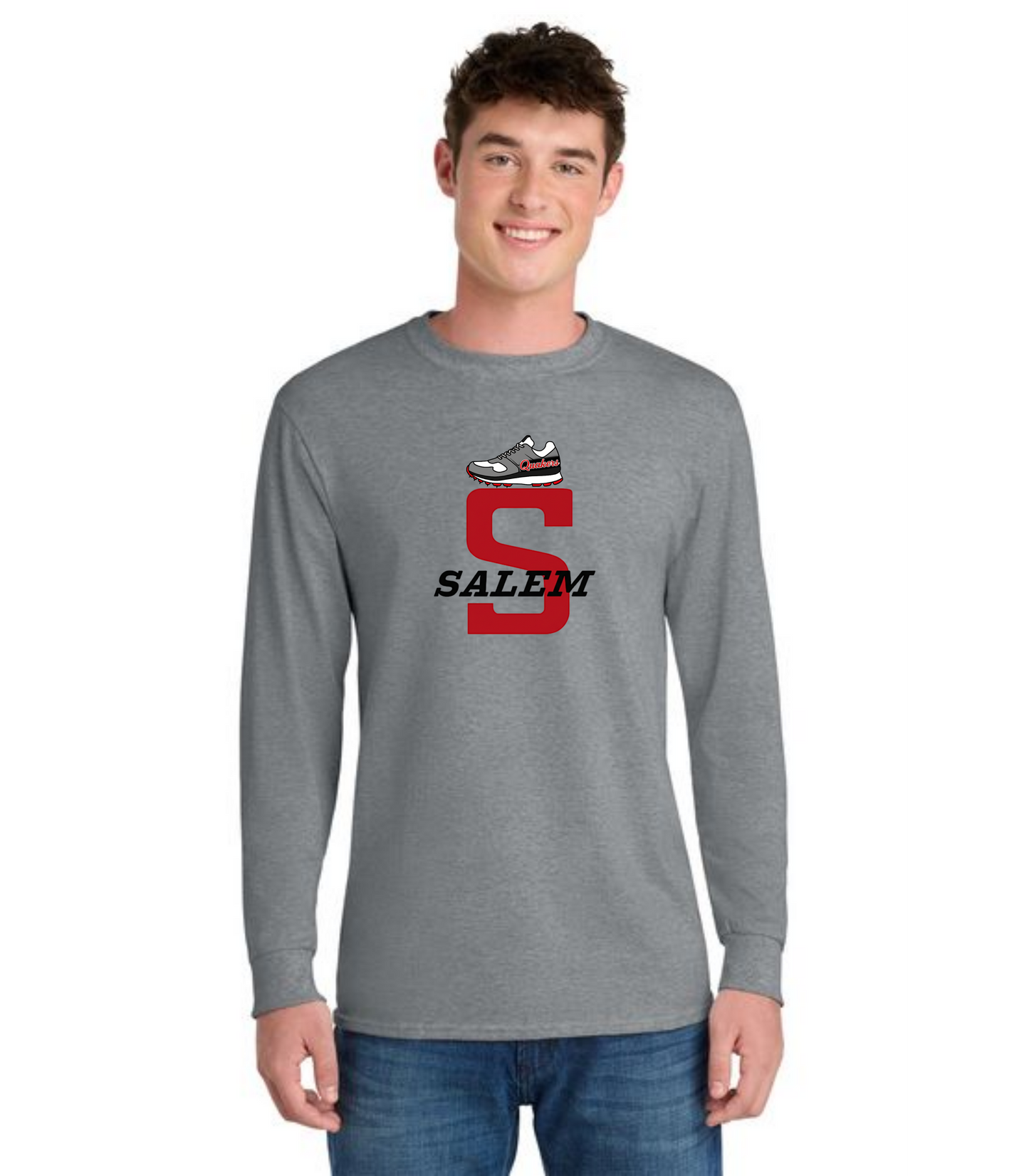 SALEM QUAKERS CROSS COUNTRY PC54LS Port & Company® Long Sleeve Core Cotton Tee 6