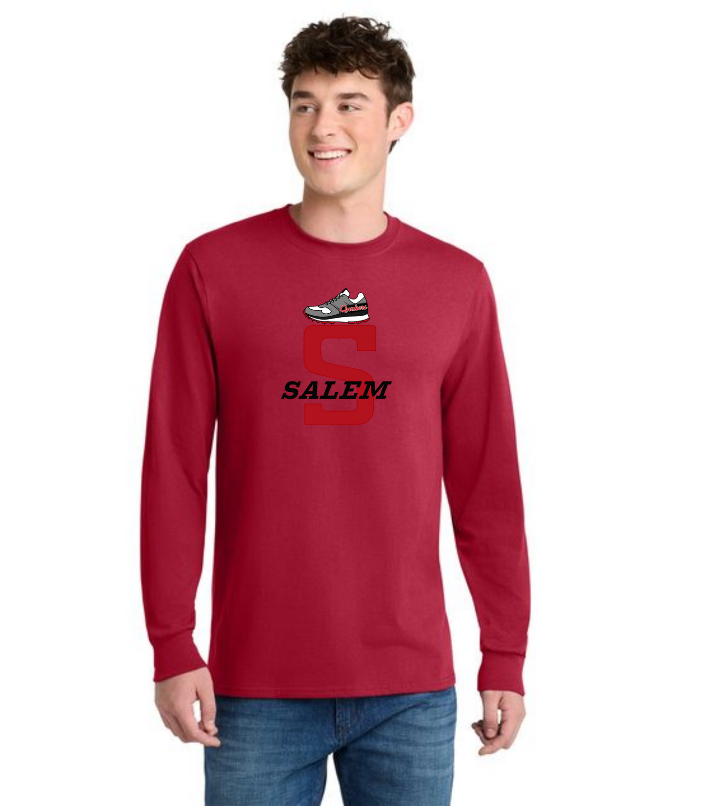 SALEM QUAKERS CROSS COUNTRY PC54LS Port & Company® Long Sleeve Core Cotton Tee 6
