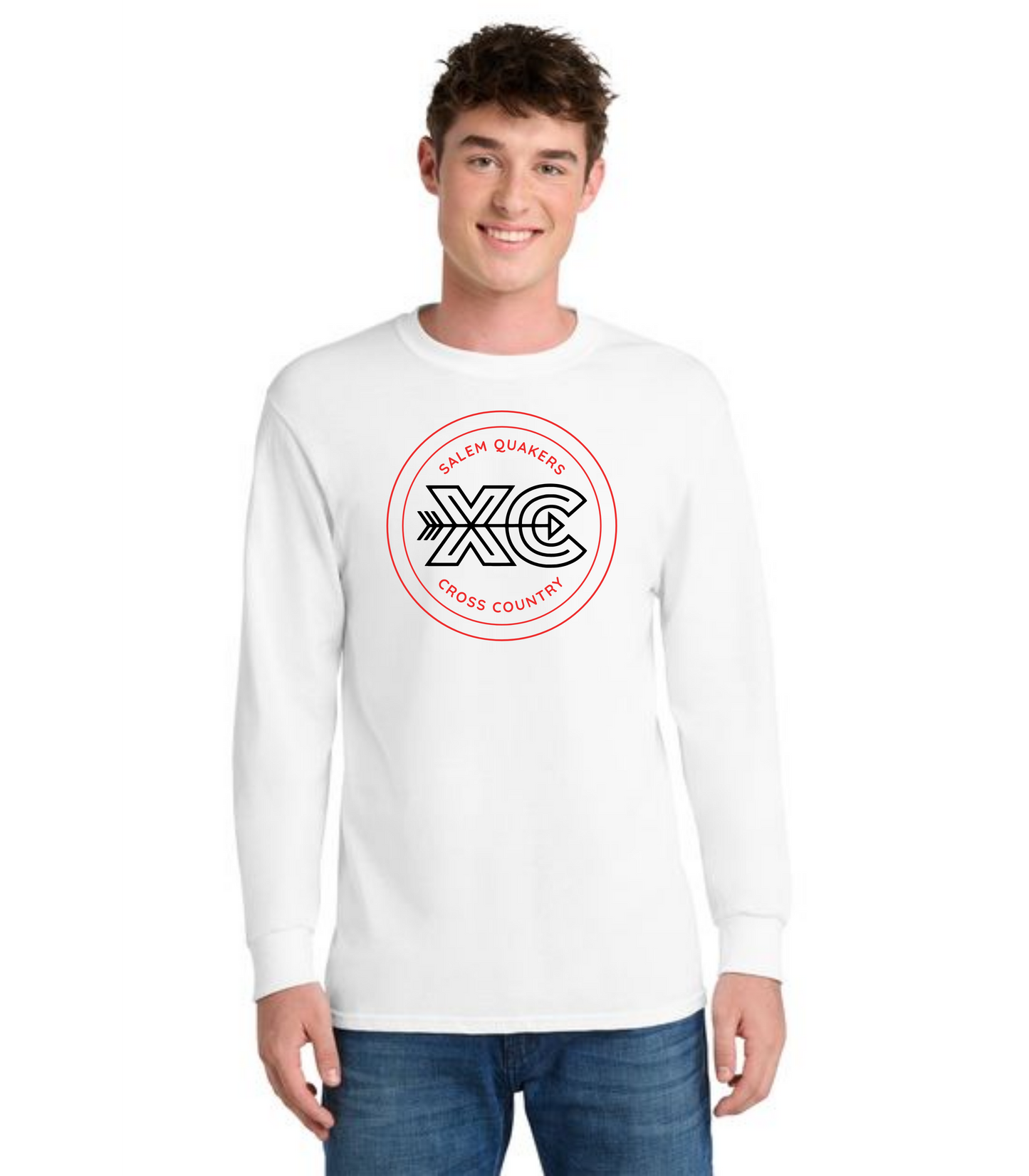 SALEM QUAKERS CROSS COUNTRY PC54LS Port & Company® Long Sleeve Core Cotton Tee 7