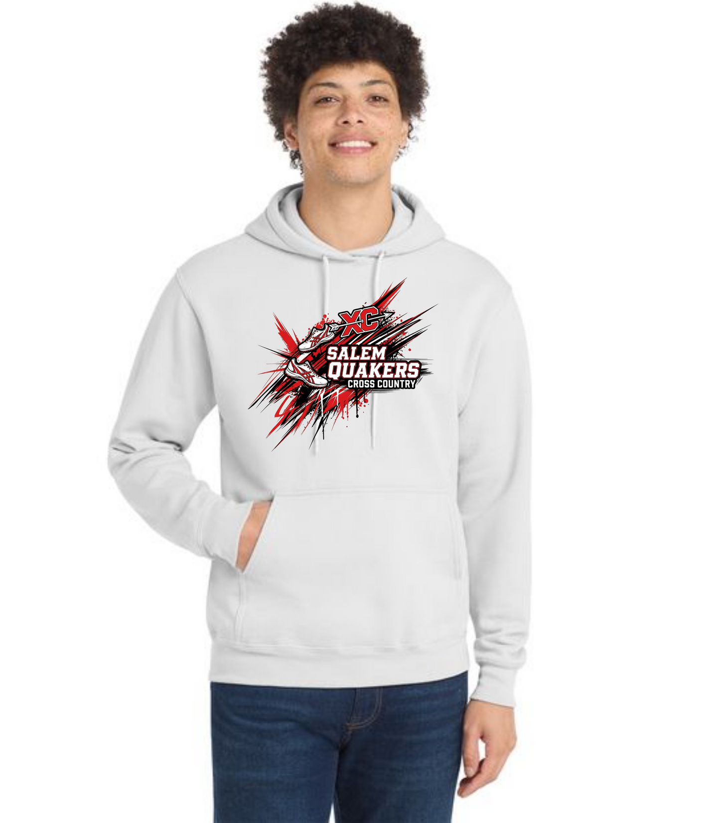 SALEM QUAKERS CROSS COUNTRY PC78H Port & Company® Core Fleece Pullover Hooded Sweatshirt 8