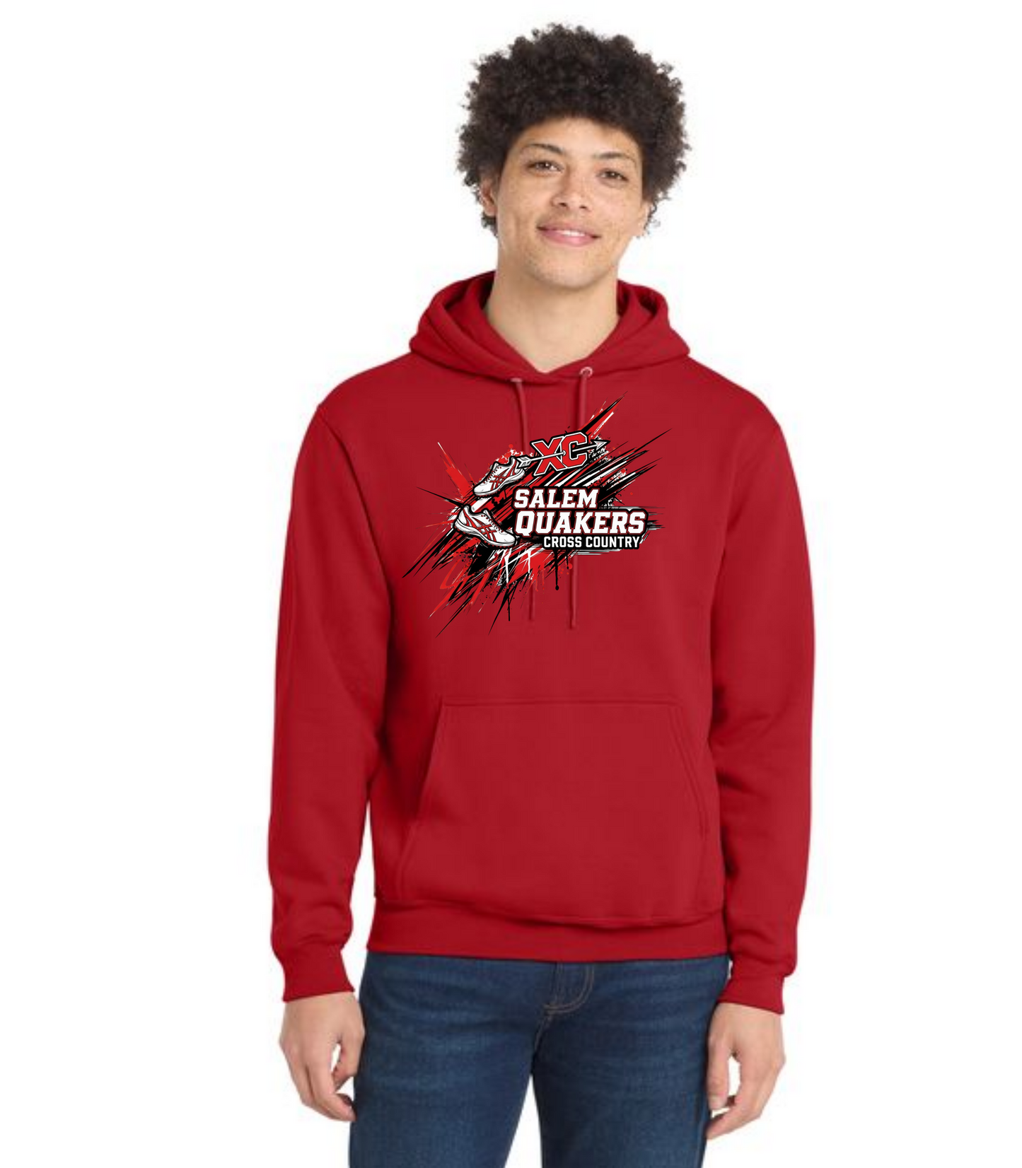 SALEM QUAKERS CROSS COUNTRY PC78H Port & Company® Core Fleece Pullover Hooded Sweatshirt 8