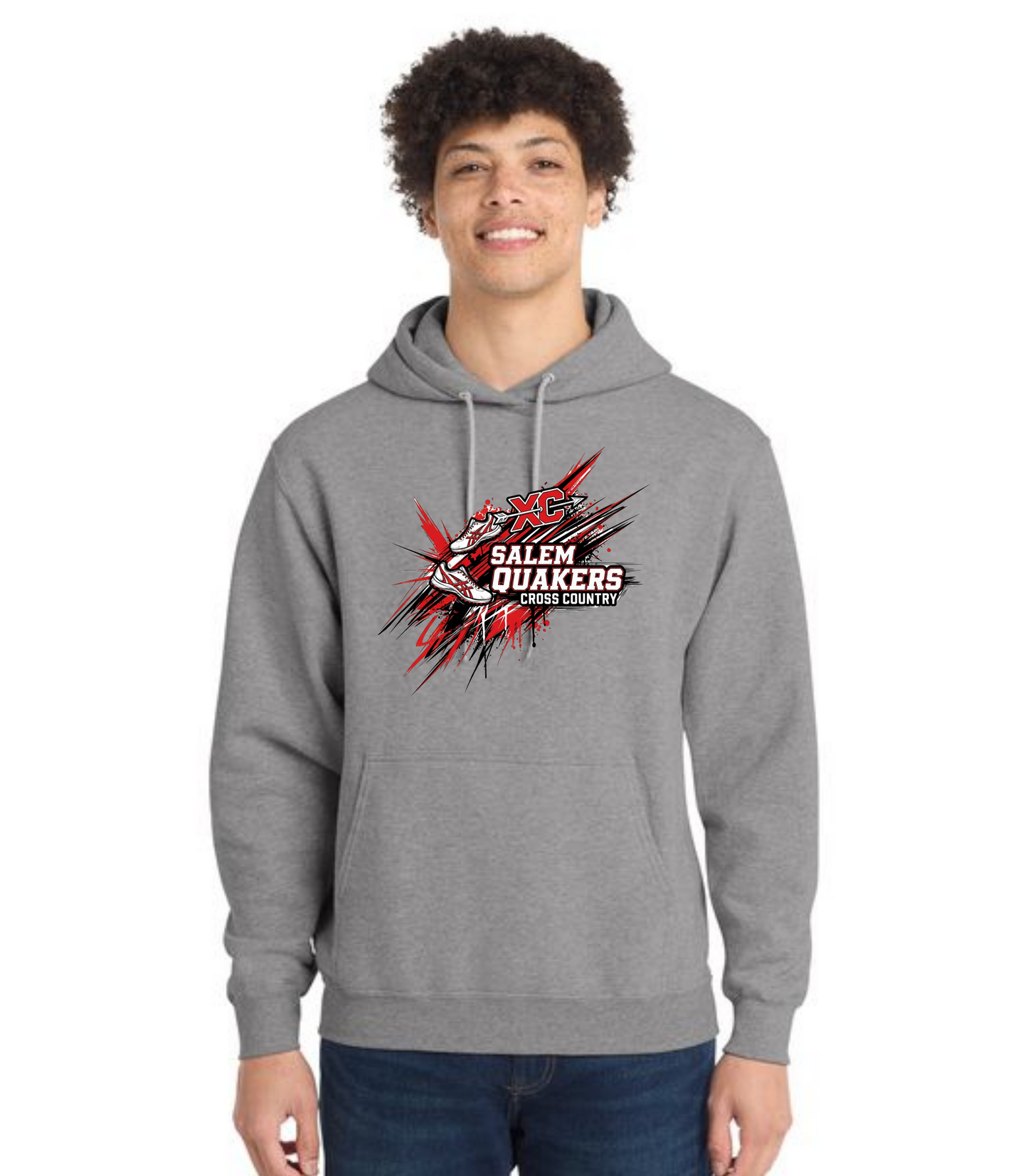 SALEM QUAKERS CROSS COUNTRY PC78H Port & Company® Core Fleece Pullover Hooded Sweatshirt 8