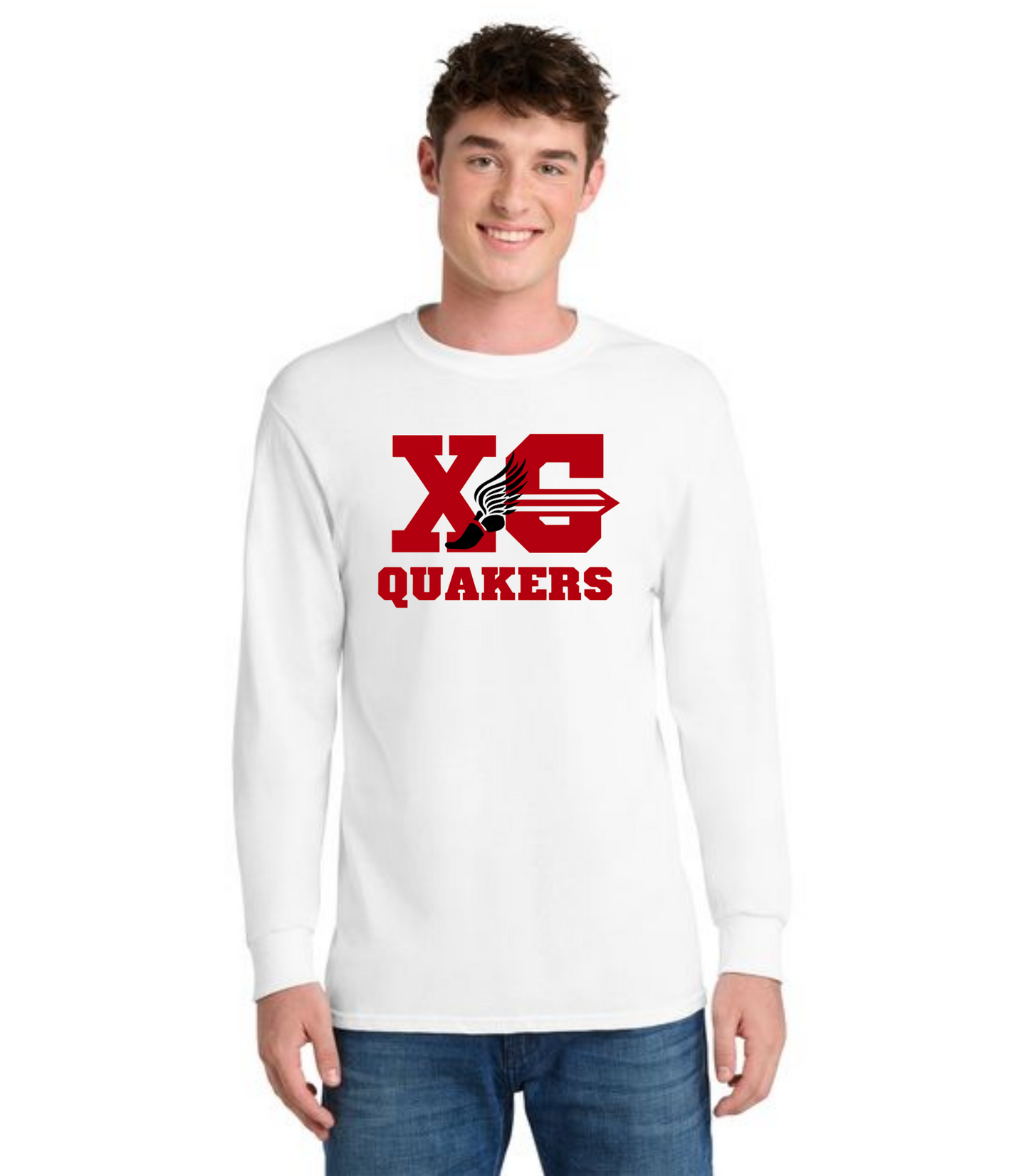 SALEM QUAKERS CROSS COUNTRY PC54LS Port & Company® Long Sleeve Core Cotton Tee 9