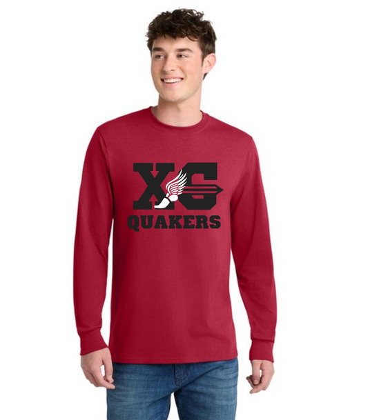 SALEM QUAKERS CROSS COUNTRY PC54LS Port & Company® Long Sleeve Core Cotton Tee 9