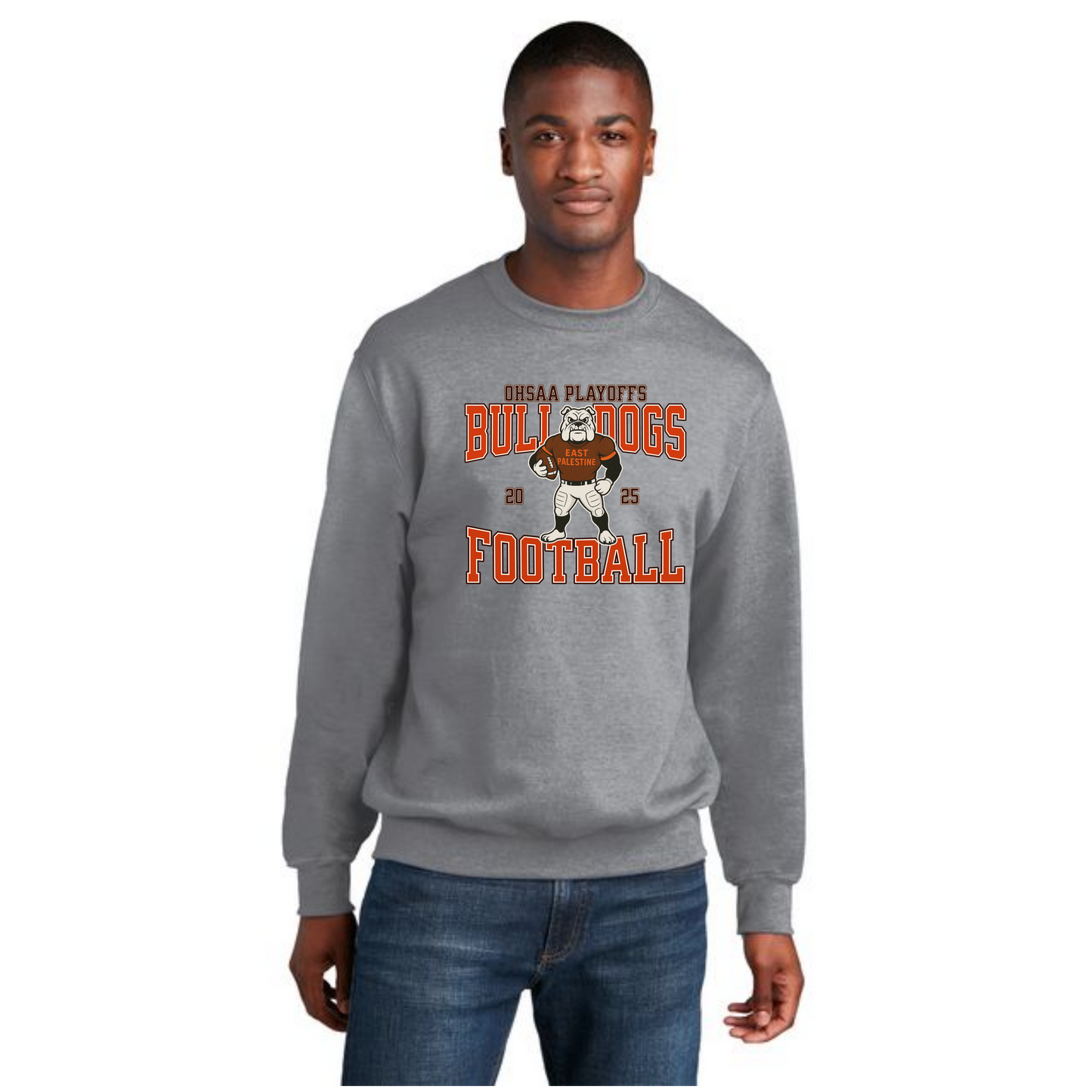 EAST PALESTINE FOOTBALL PC78 Core Fleece Crewneck Sweatshirt 27