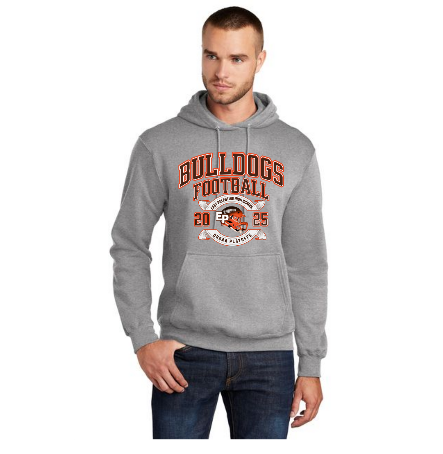 EAST PALESTINE FOOTBALL PC78H Port & Company® Core Fleece Pullover Hooded Sweatshirt 24