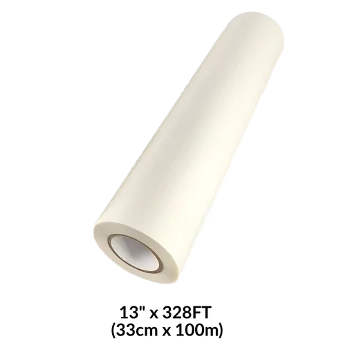DTF Transfer Film 13" x 328FT  Double-Side Hot Peel – 3 Sec Press, Instant Peel Film