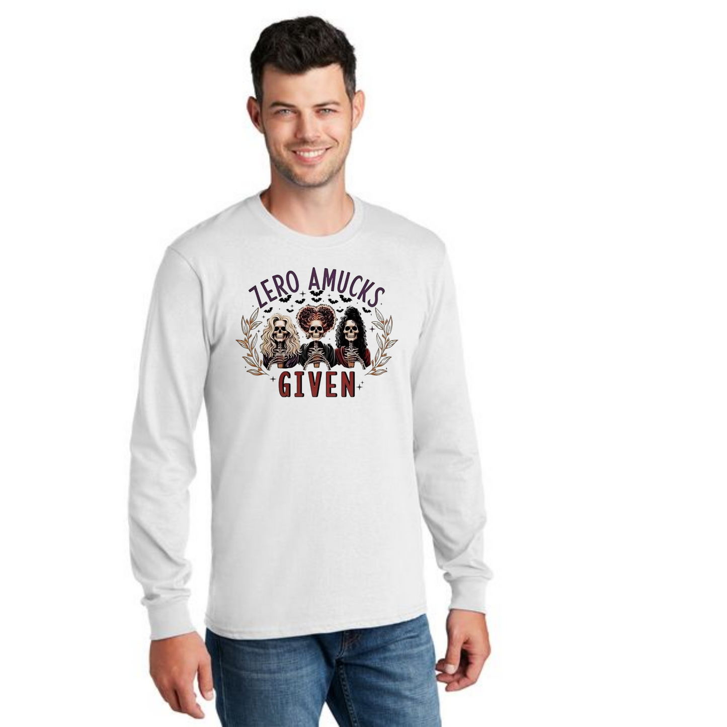 HALLOWEEN PC55LS Port & Company® Long Sleeve Core Cotton Tee HW-37