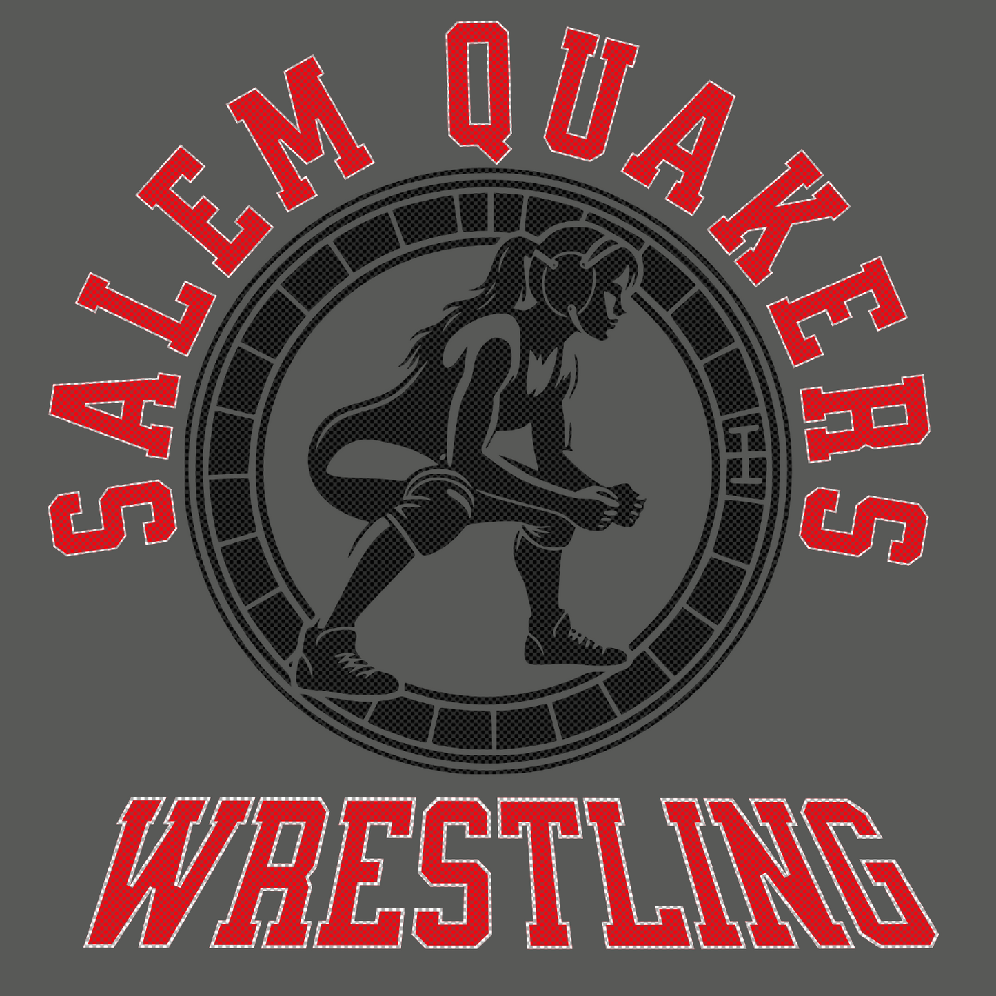 Salem Quakers Wrestling DM130 District ® Perfect Tri ® Tee 27