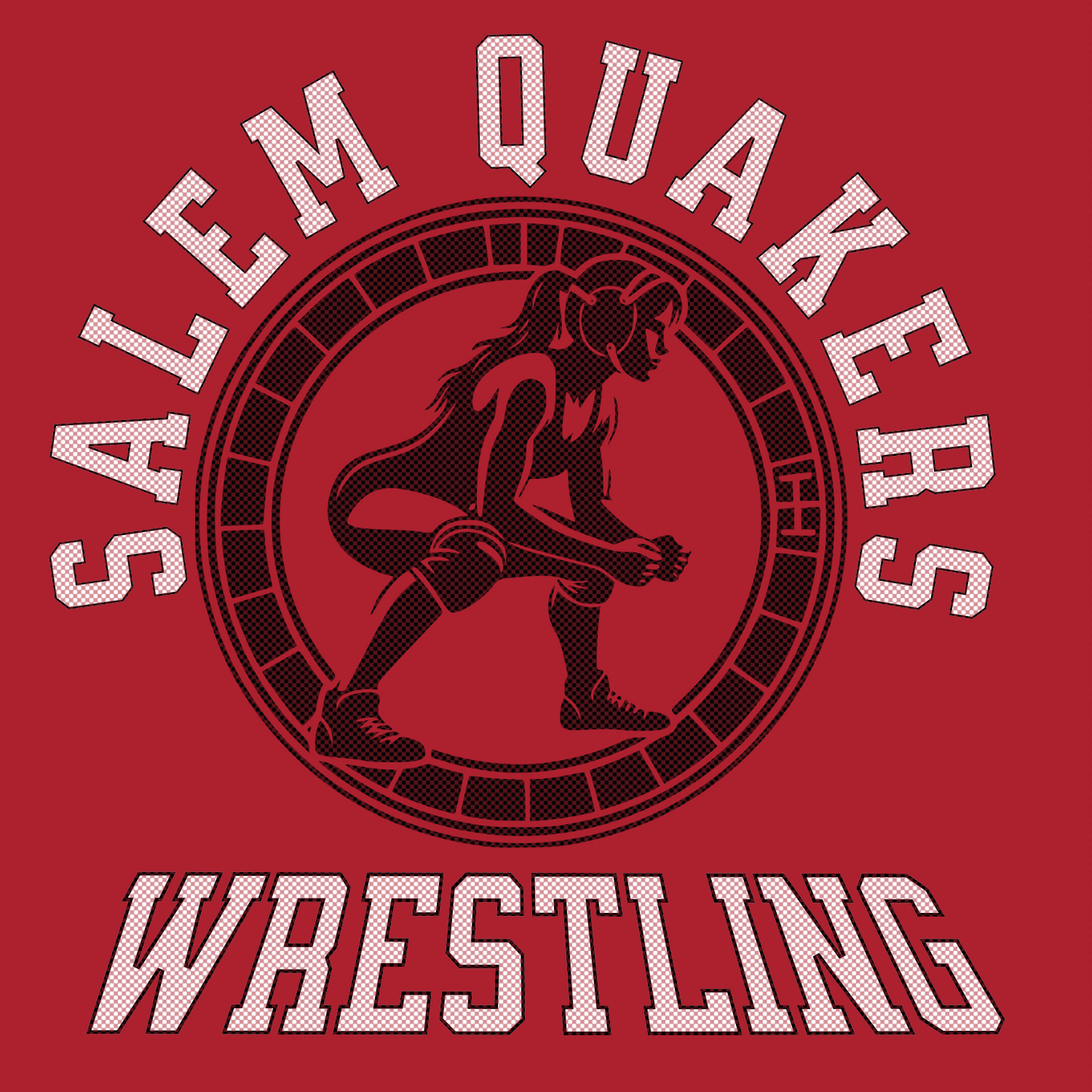 Salem Quakers Wrestling DM130 District ® Perfect Tri ® Tee 27