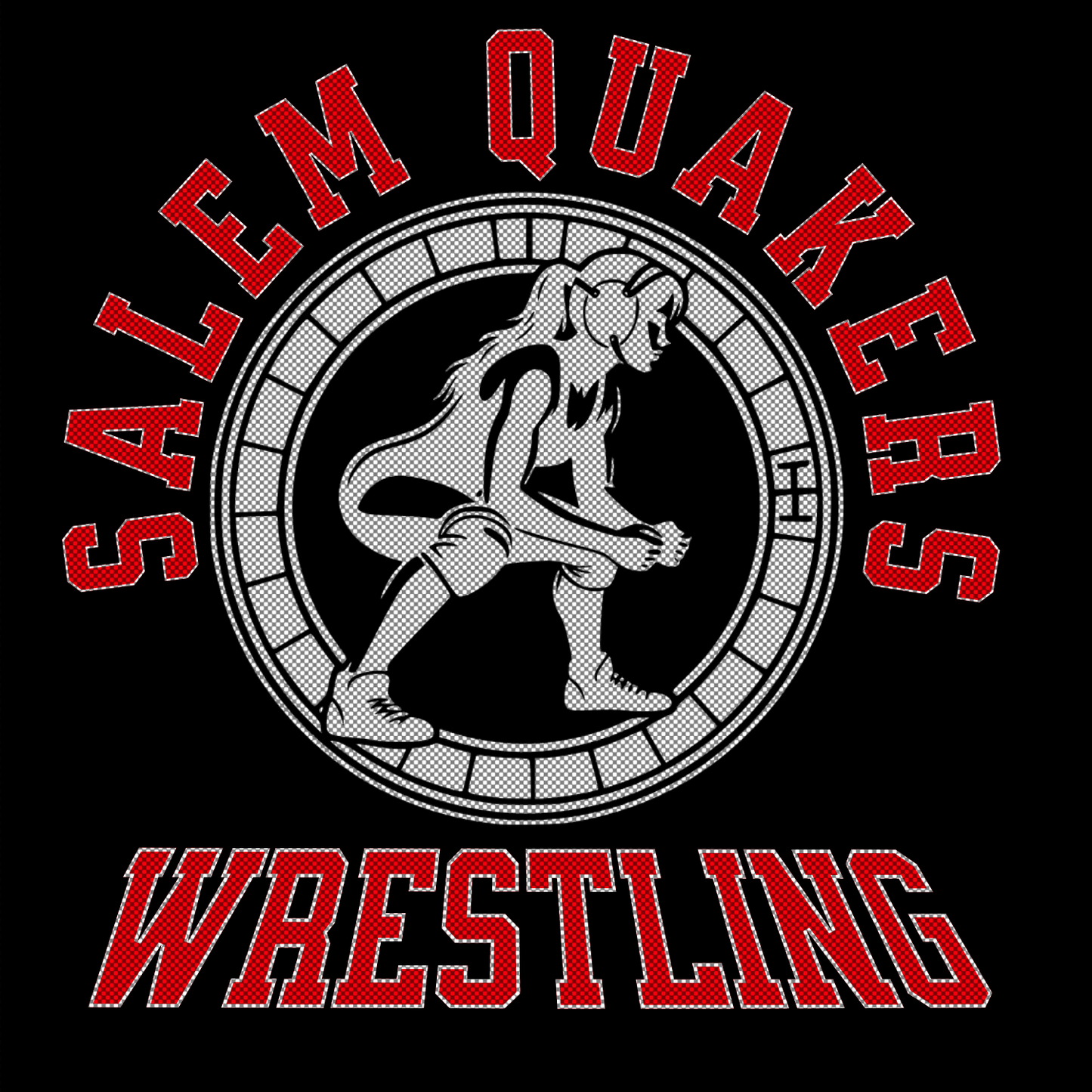 Salem Quakers Wrestling DM130 District ® Perfect Tri ® Tee 27