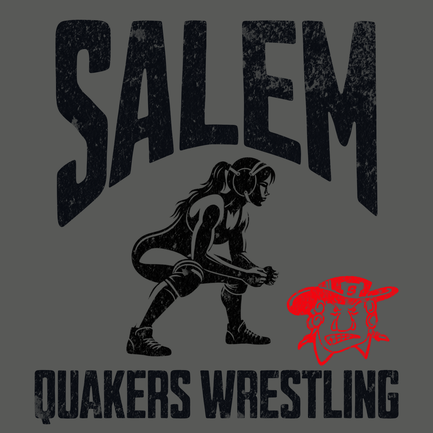 SALEM QUAKERS WRESTLING PC78 Port & Company® Core Fleece Crewneck Sweatshirt 20