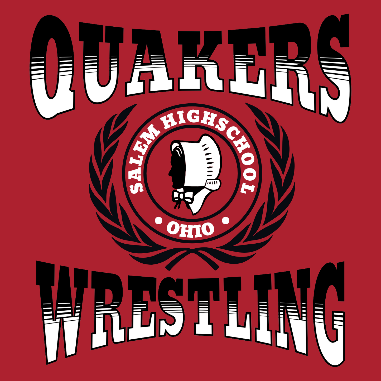 SALEM QUAKERS WRESTLING Port & Company® PC78H Core Fleece Pullover Hooded Sweatshirt 22