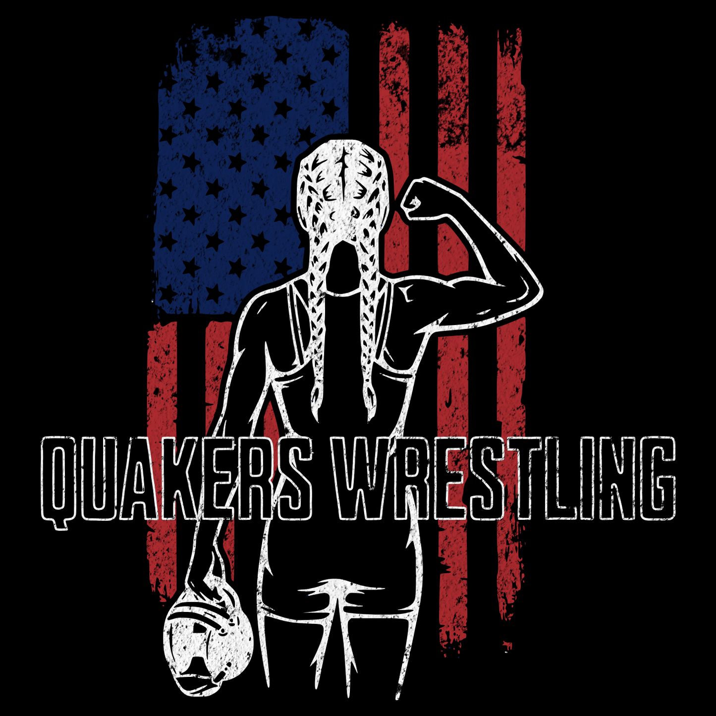SALEM QUAKERS WRESTLING Port & Co™ PC54LS Long Sleeve Core Cotton Tee 25