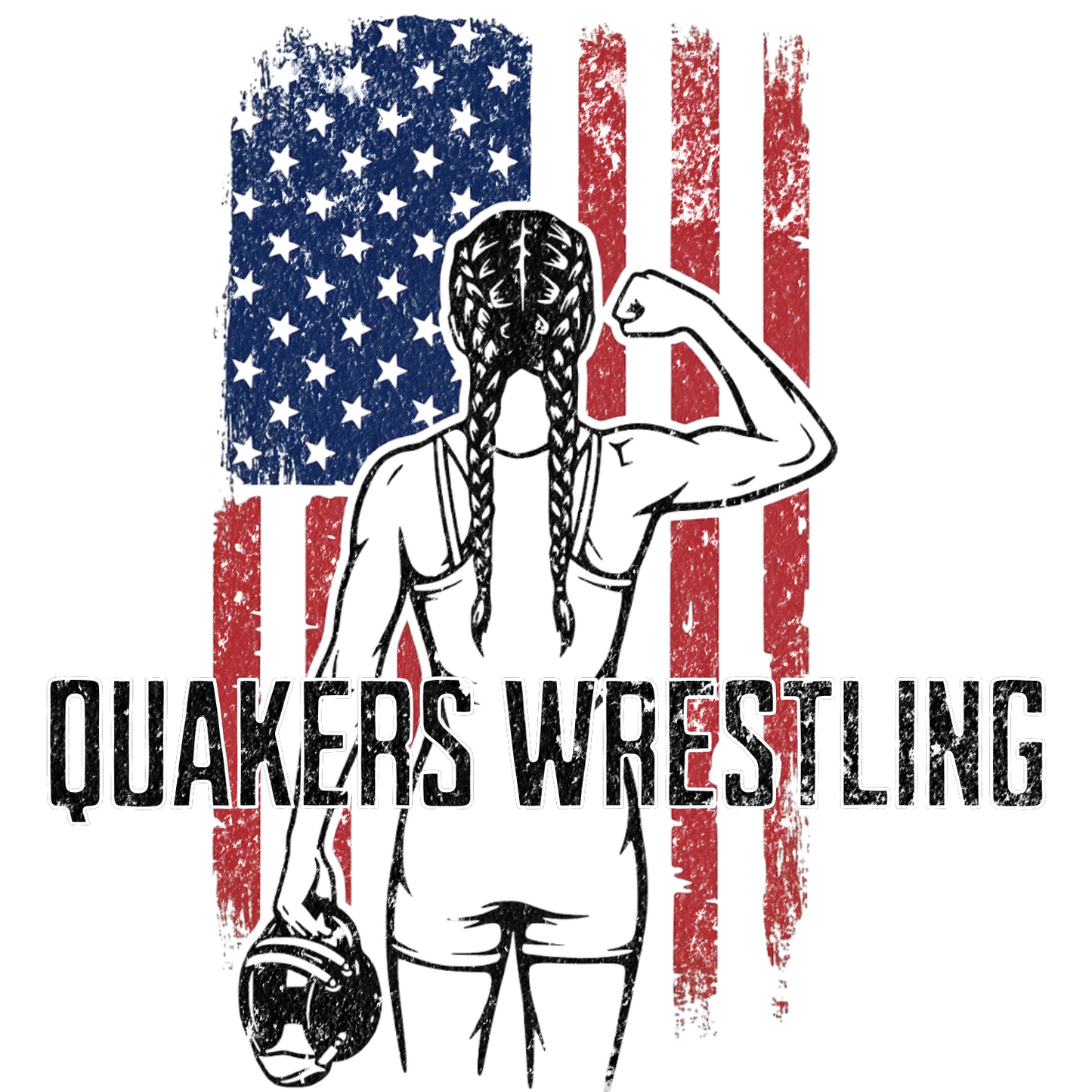 SALEM QUAKERS WRESTLING Port & Co™ PC54LS Long Sleeve Core Cotton Tee 25