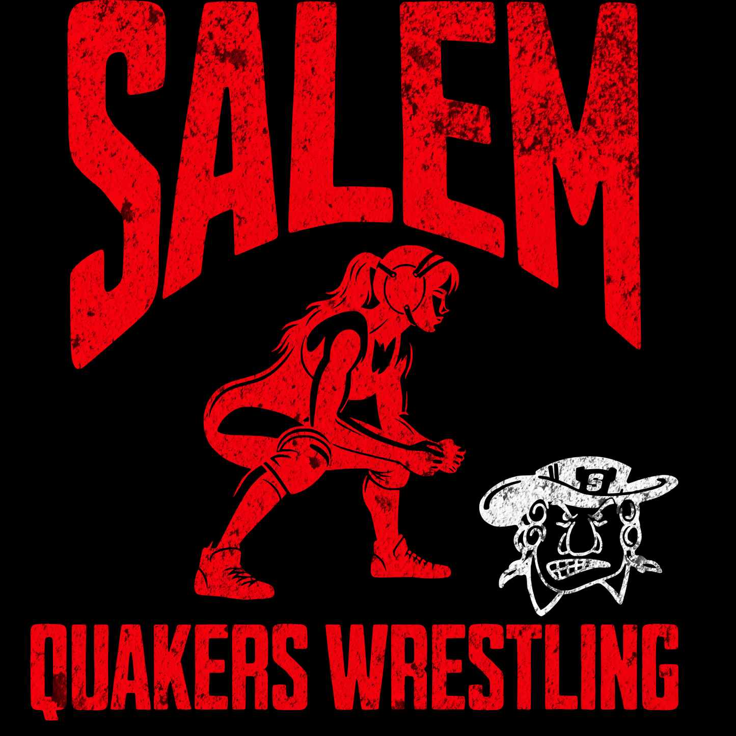 Salem Quakers Wrestling DM130 District ® Perfect Tri ® Tee 20