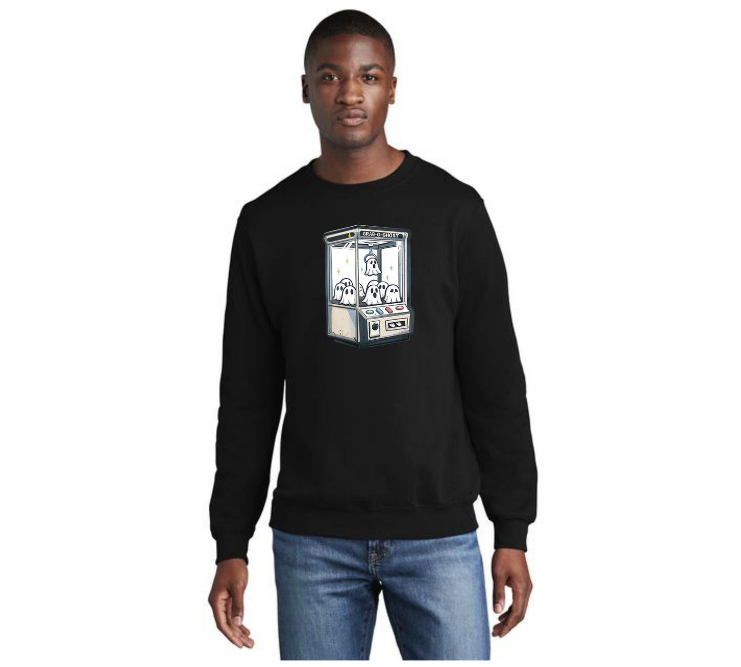 HALLOWEEN GRAB A GHOST Port & Company® Core Fleece Crewneck Sweatshirt HW-16
