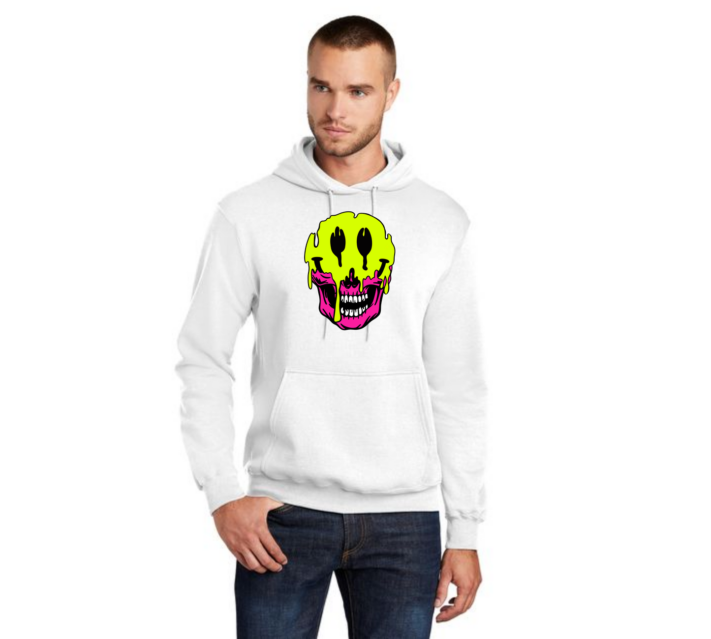 HALLOWEEN MASK PC78H Port & Company® Core Fleece Pullover Hooded Sweatshirt HW-17