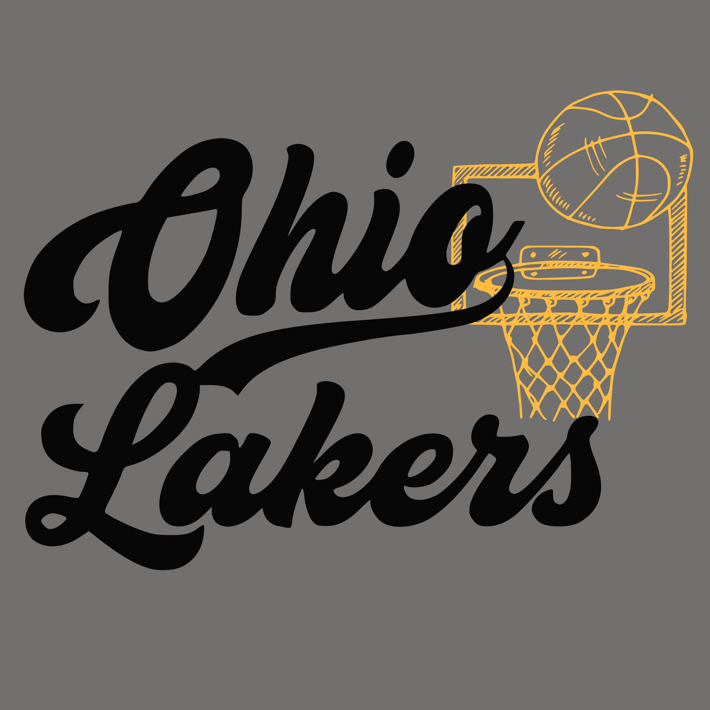 OHIO LAKERS BASKETBALL Gildan Softstyle® T-Shirt Unisex Short Sleeve Tee OL-15
