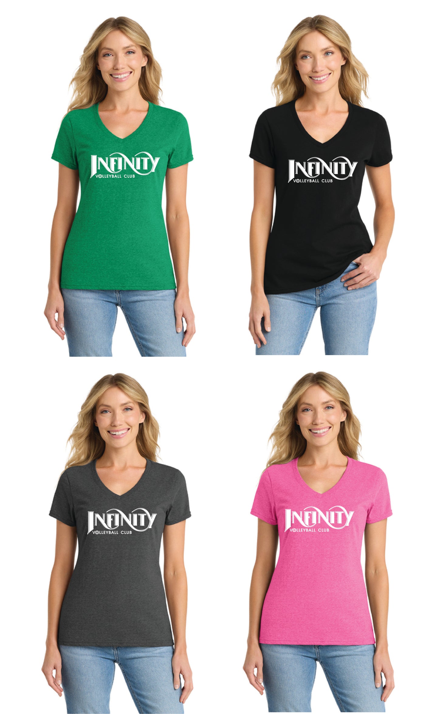 V-Neck Port & Co™ Women's Fan Favorite™ Blend V-Neck Tee LPC455V