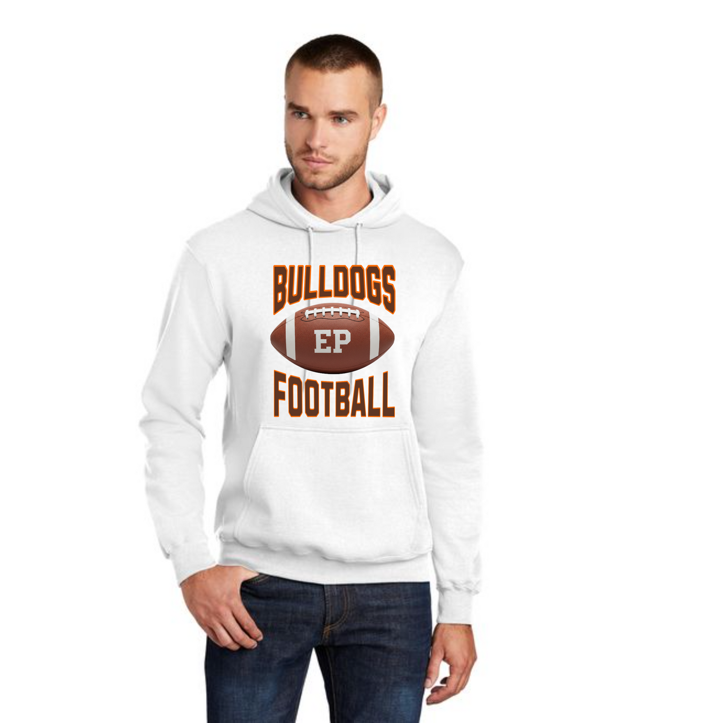 EAST PALESTINE FOOTBALL PC78H Port & Company® Core Fleece Pullover Hooded Sweatshirt 21