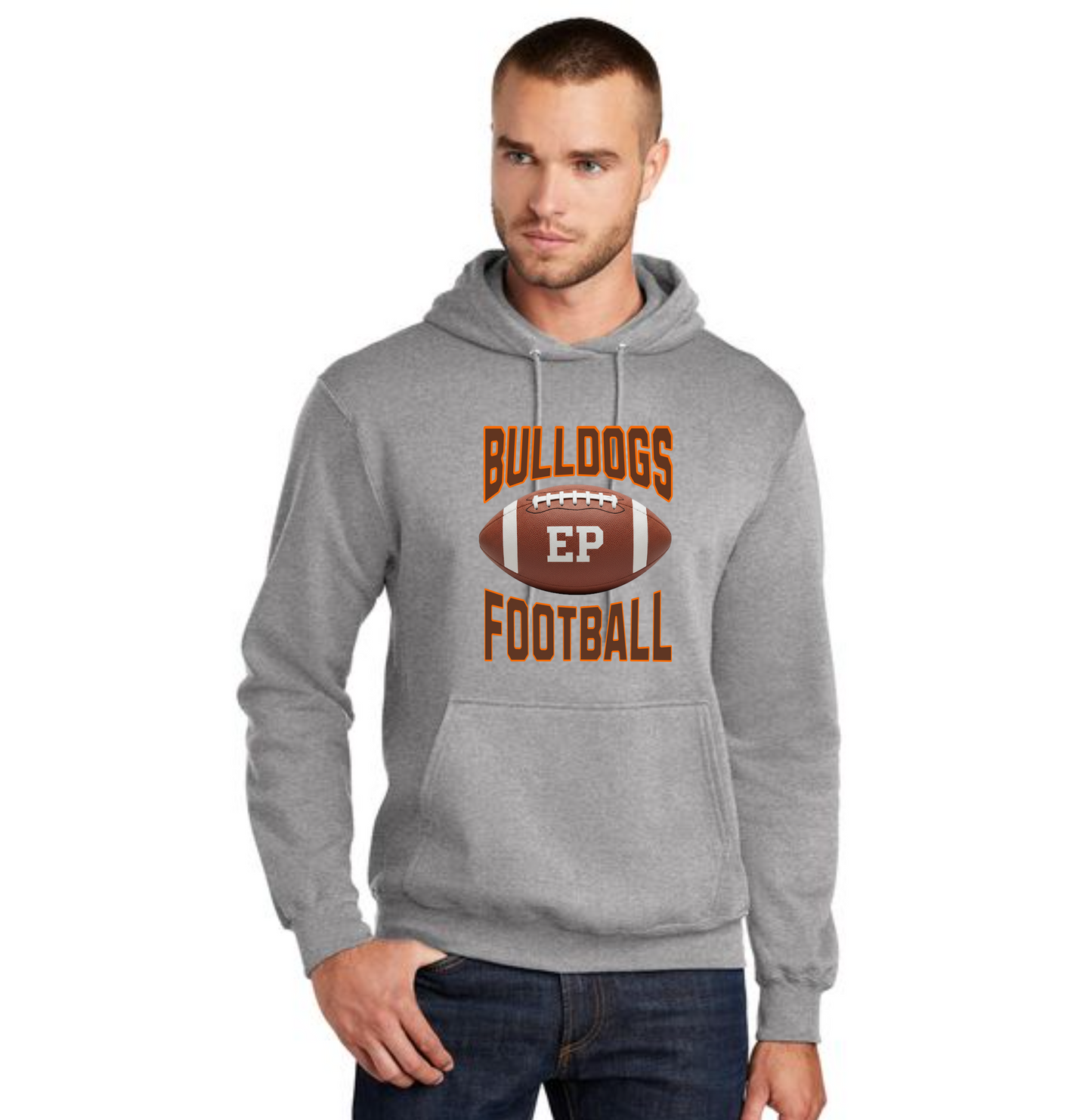 EAST PALESTINE FOOTBALL PC78H Port & Company® Core Fleece Pullover Hooded Sweatshirt 21