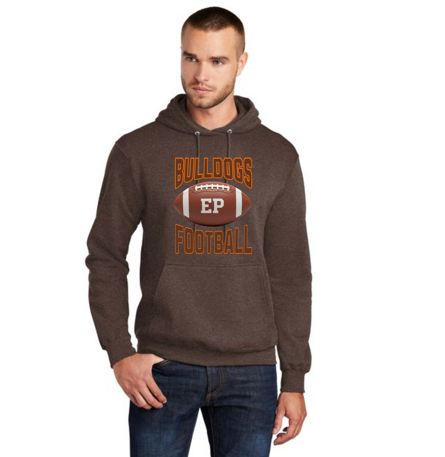EAST PALESTINE FOOTBALL PC78H Port & Company® Core Fleece Pullover Hooded Sweatshirt 21